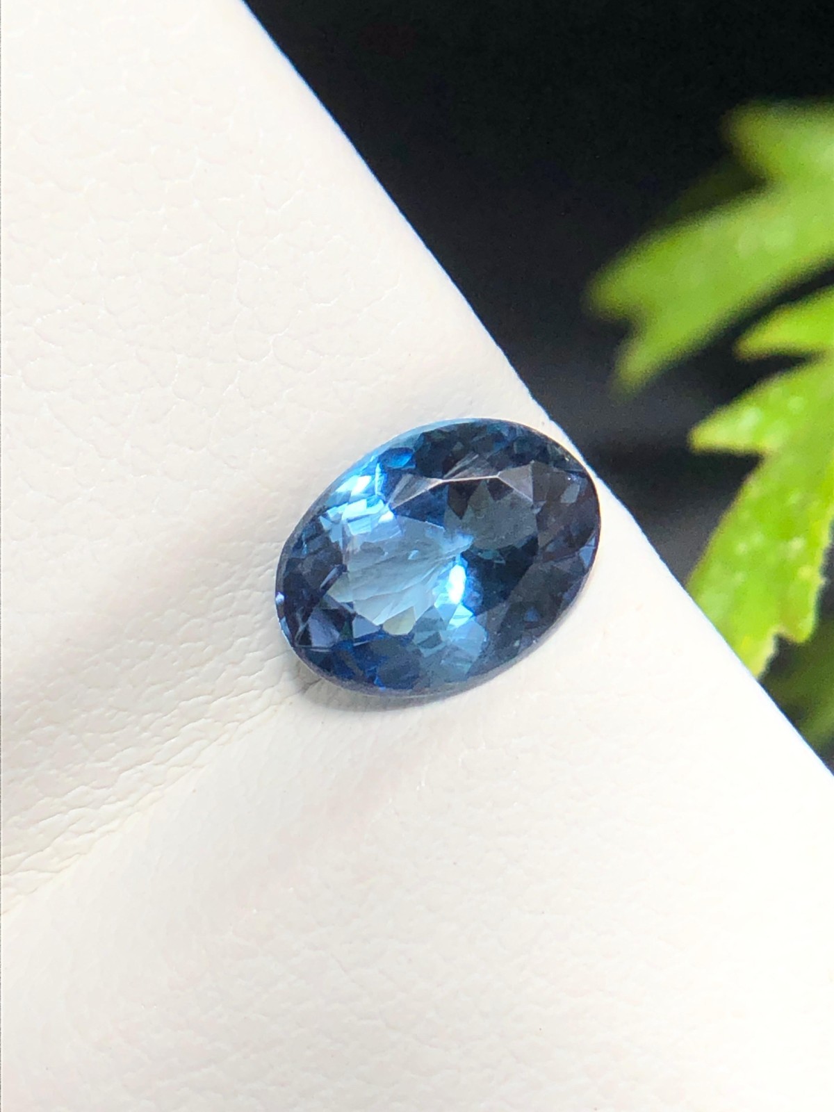 Natural Navy Blue Color Tanzanite Oval Faceted Loose Gemstone 1.10Ct & 7.8×5.7mm
