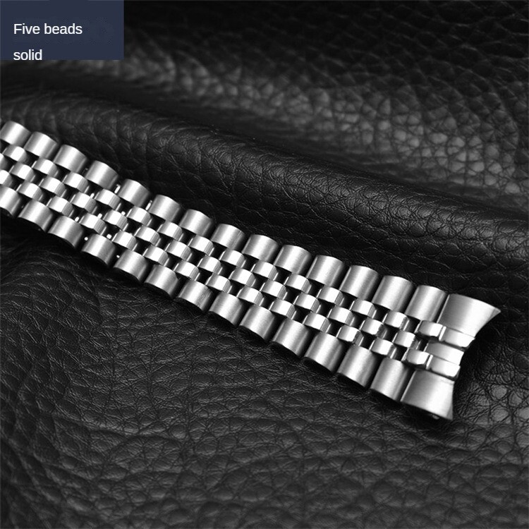 Deluxe Stainless Steel Watch Band Metal Solid Arc Strap 12 17 20 21mm Fits Rolex