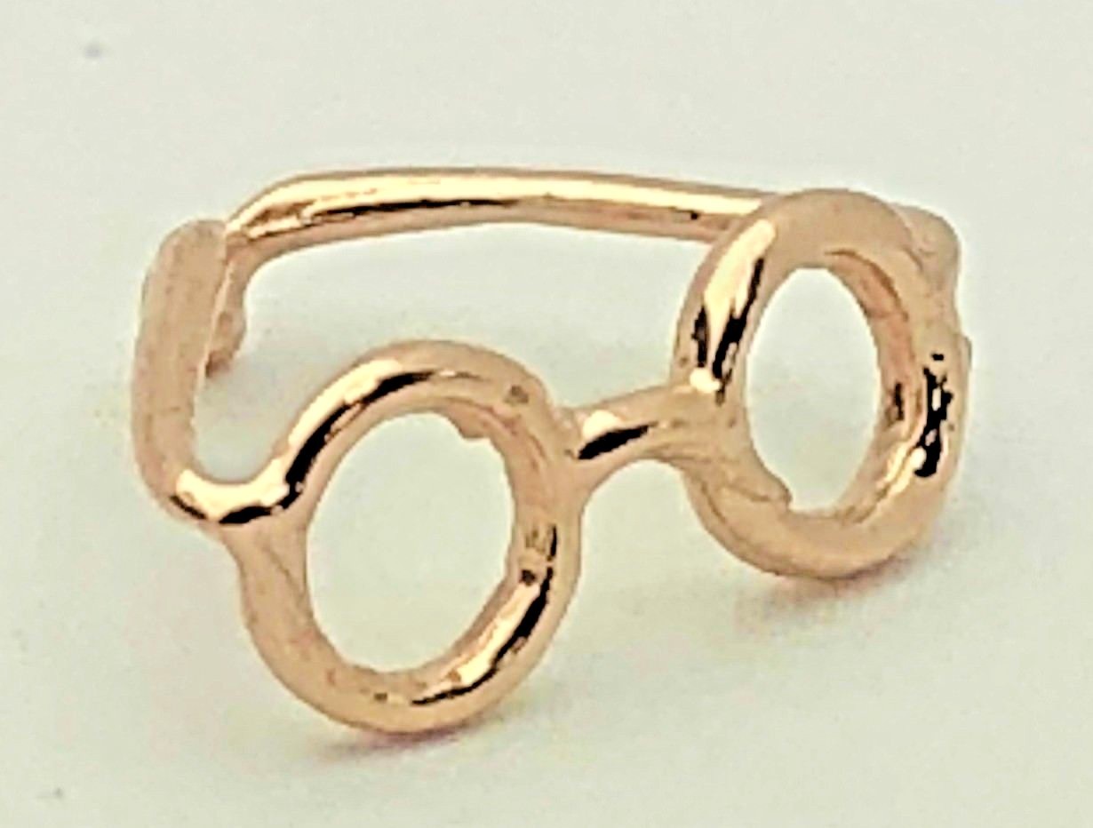 14k Yellow White or Rose Gold Sun Glasses Eye Glasses Charm Pendant