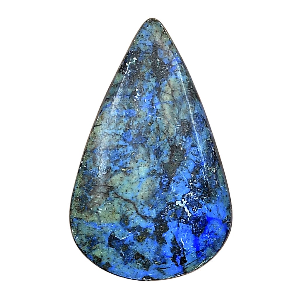 Natural Azurite 32x20x4.3 mm Pear Shape Polished Loose Gemstone LS03154-52