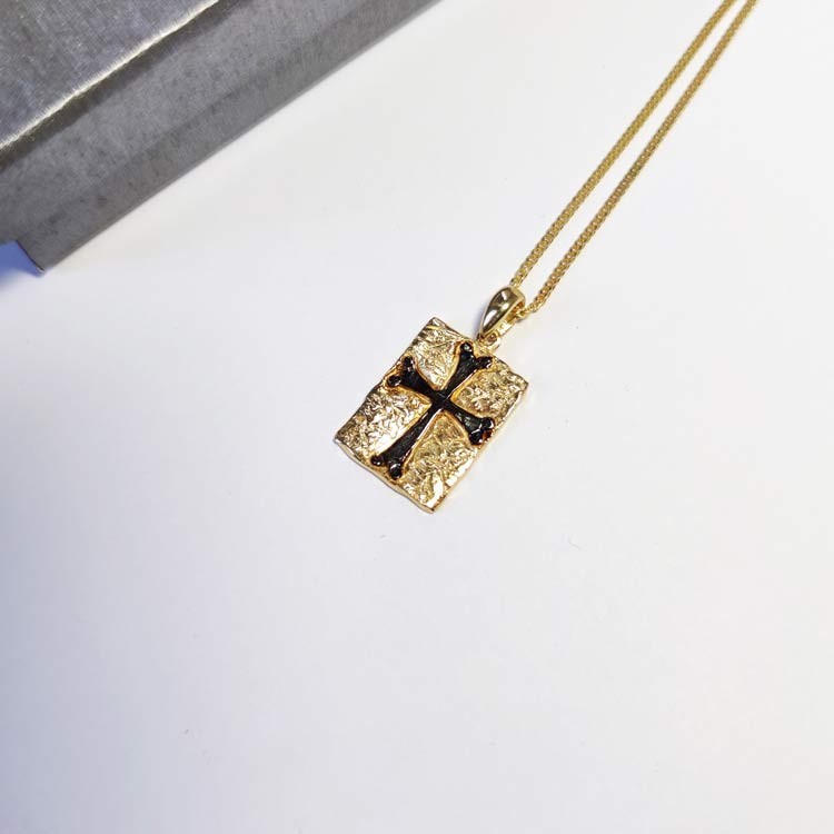 Cross Pendant Handmade 925 Silver Gothic Jewelry Birthday Gift