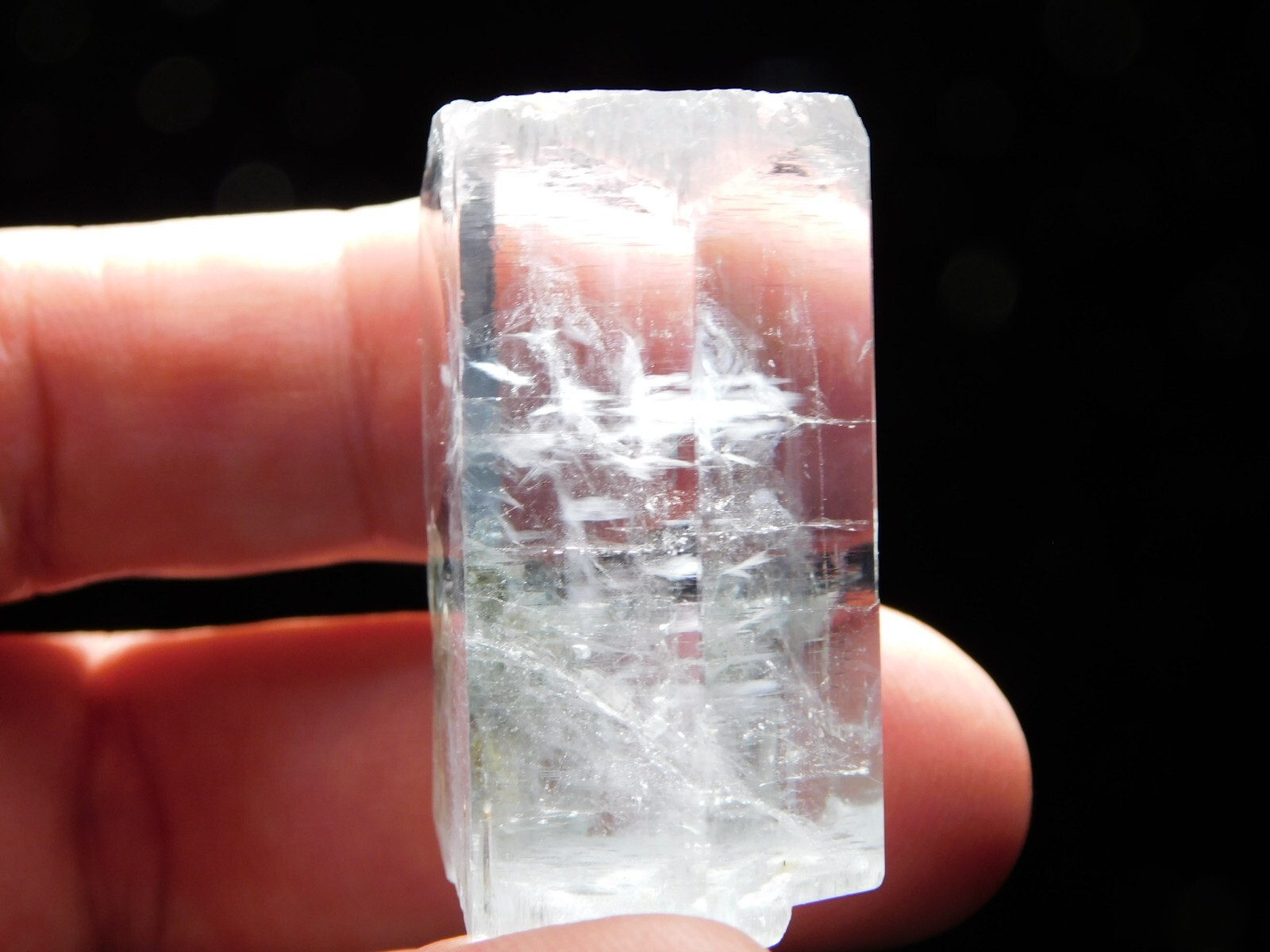 VERY Translucent! BLUE Terminated AQUAMARINE Crystal Pakistan 203ct