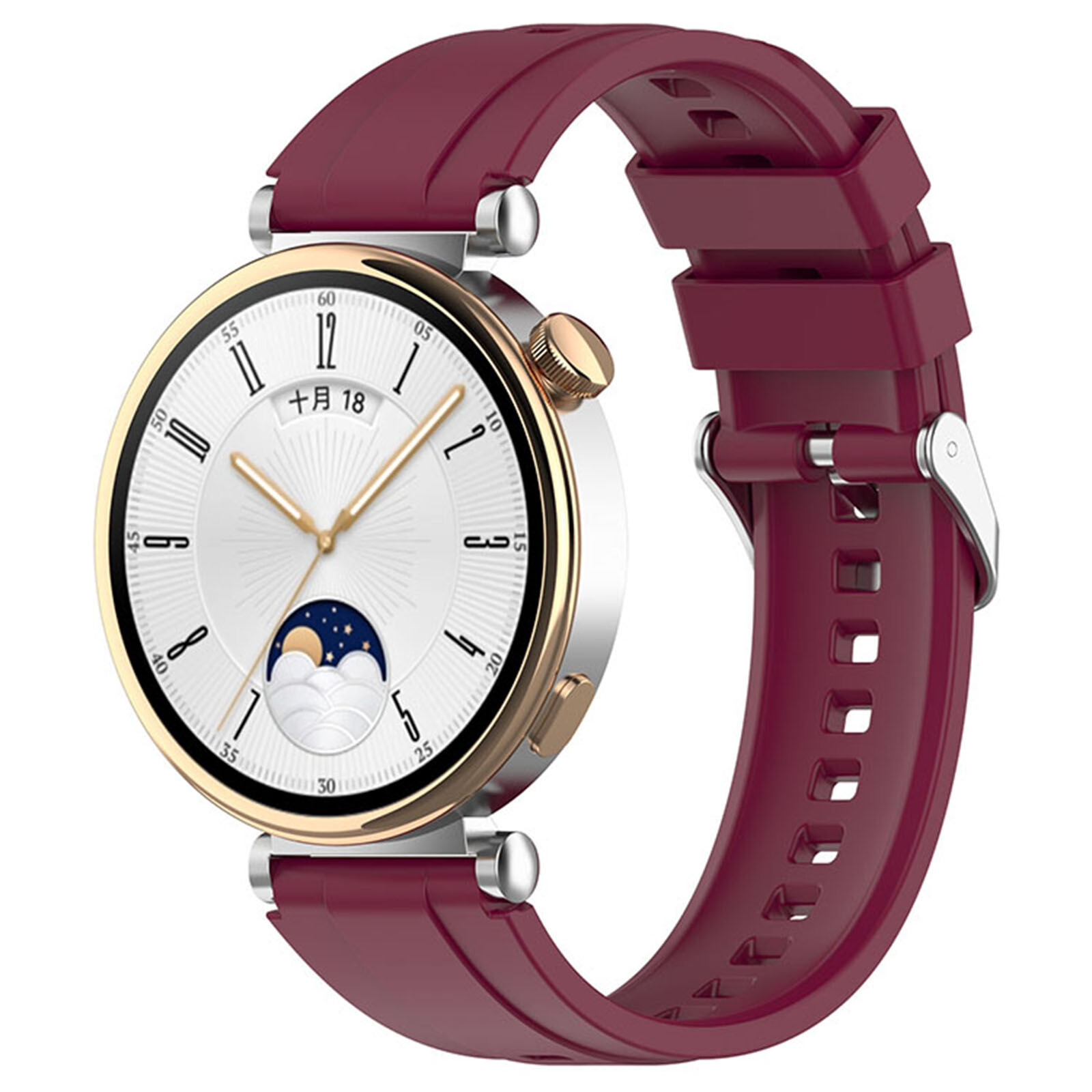 18MM/22MM Optional Silicone Watch Strap Watch Accessories for HUAWEI WATCH GT4