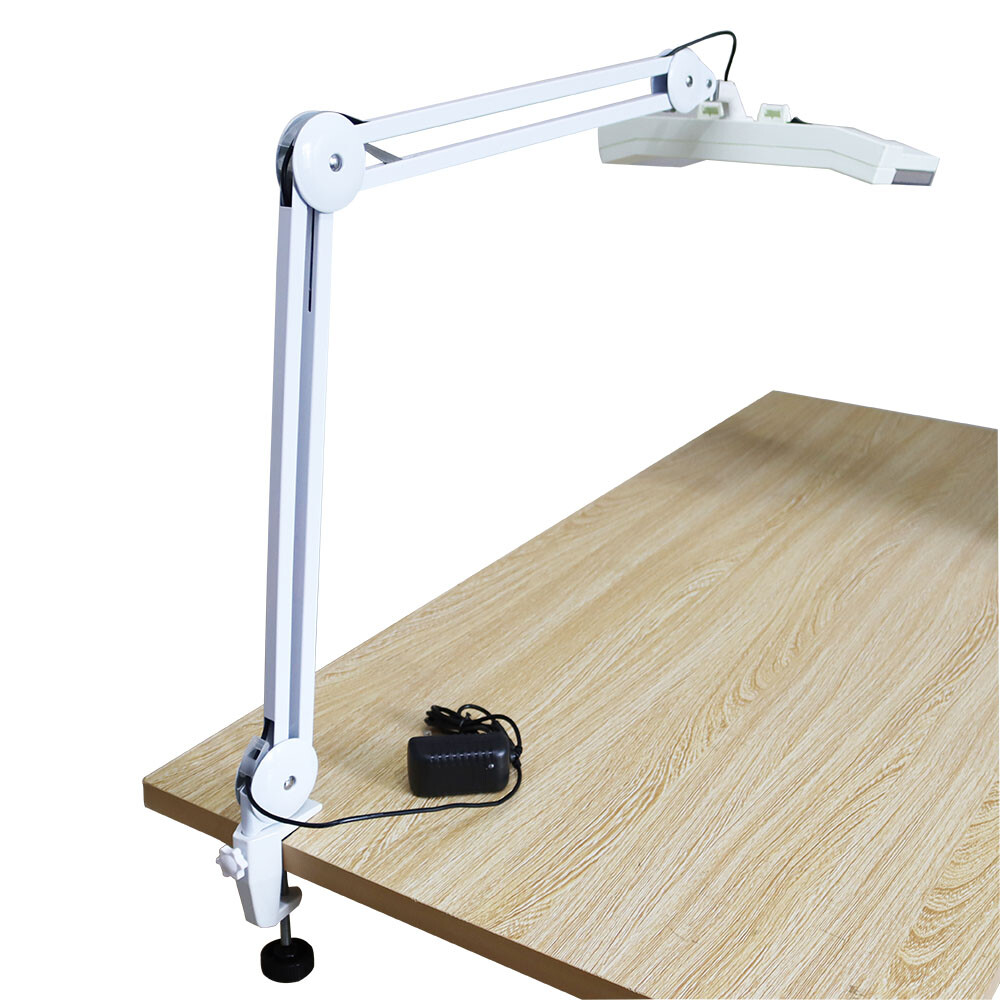 Top-grade 10x LED Table Clamp Magnifier Lamp Clip-on Type Magnifier Lamp 140151