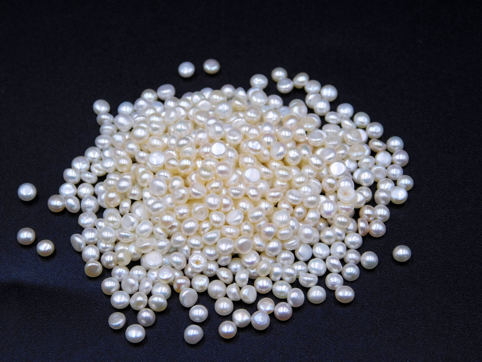 3 MM Natural Pearl Half Round Cab Lot Loose Gemstone For Jewelry Making P-3481