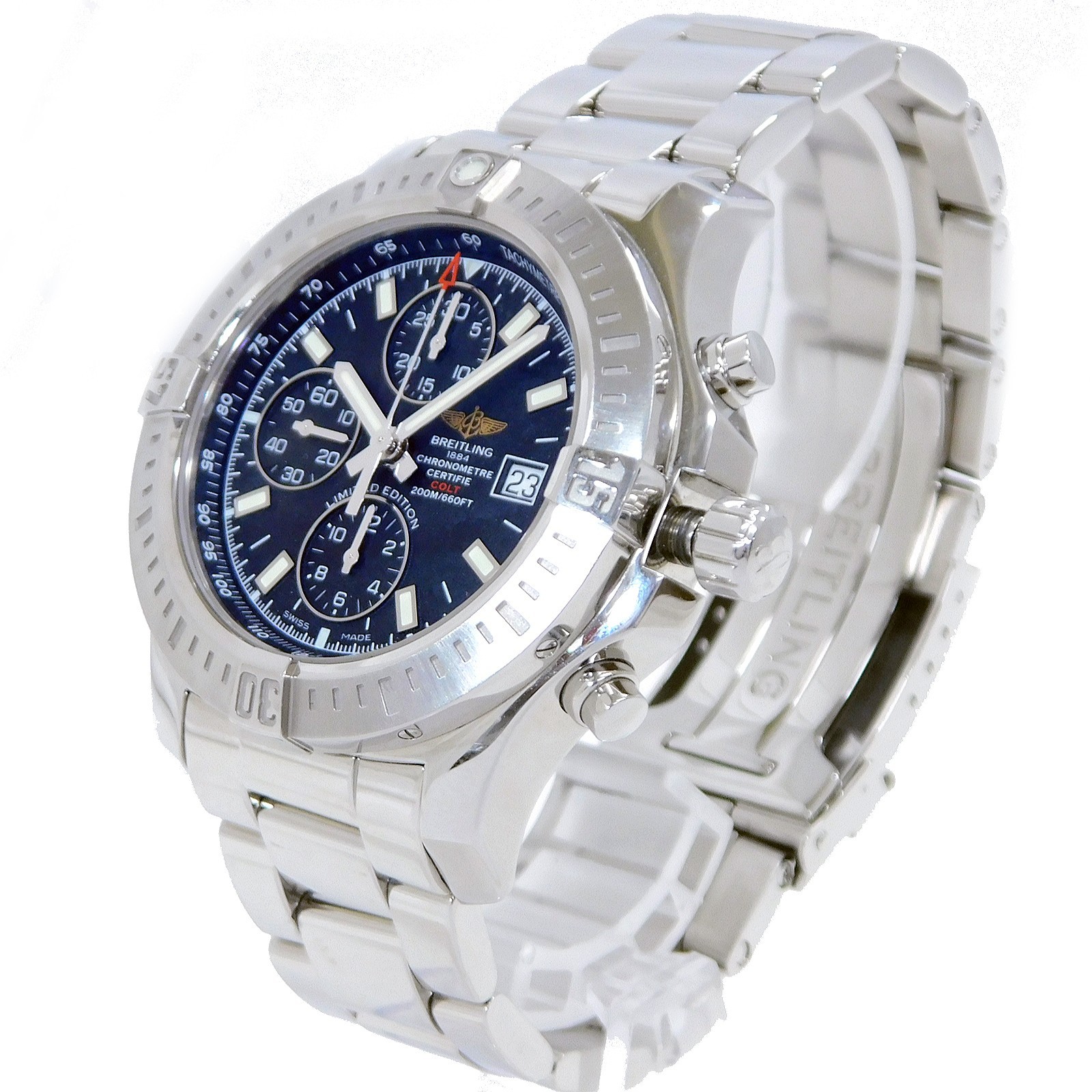 BREITLING Colt Chronograph A13388 S. Steel Automatic Men’s Watch #1238B