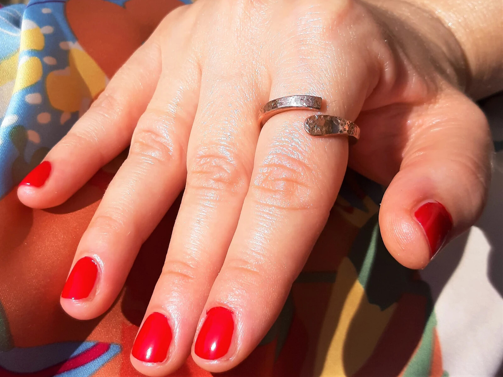 Solid pure copper adjustable ring, handmade ,free UK delivery, Unisex ring