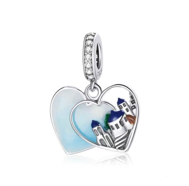 Greek Santorini 925 Sterling Silver Charm for Bracelets and Necklaces Travel …
