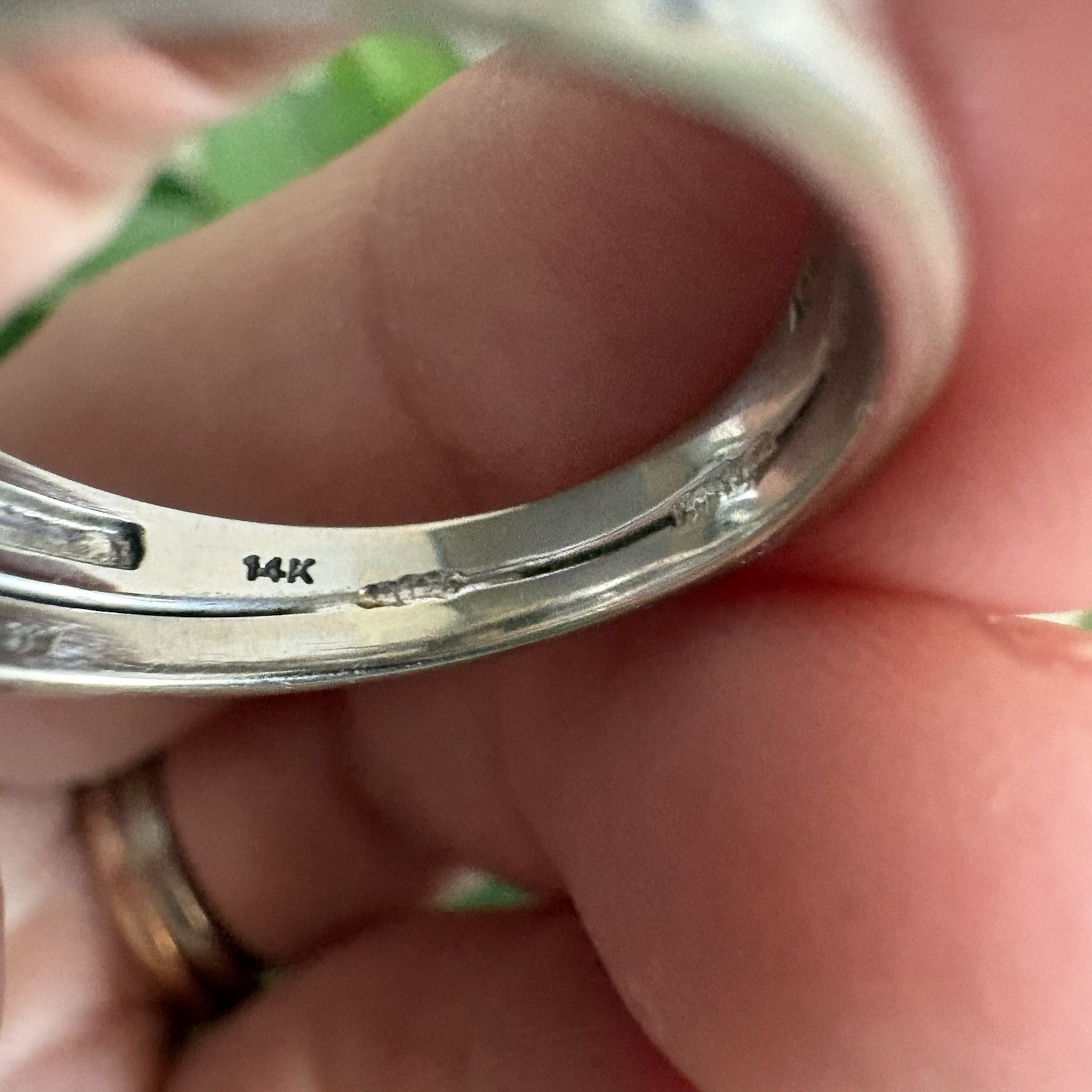 14k White Gold 2CTW Diamond Halo Ring