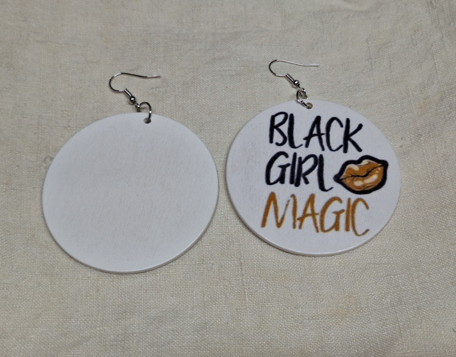 African Pattern Earrings – NO TARNISHING Wood Dangle