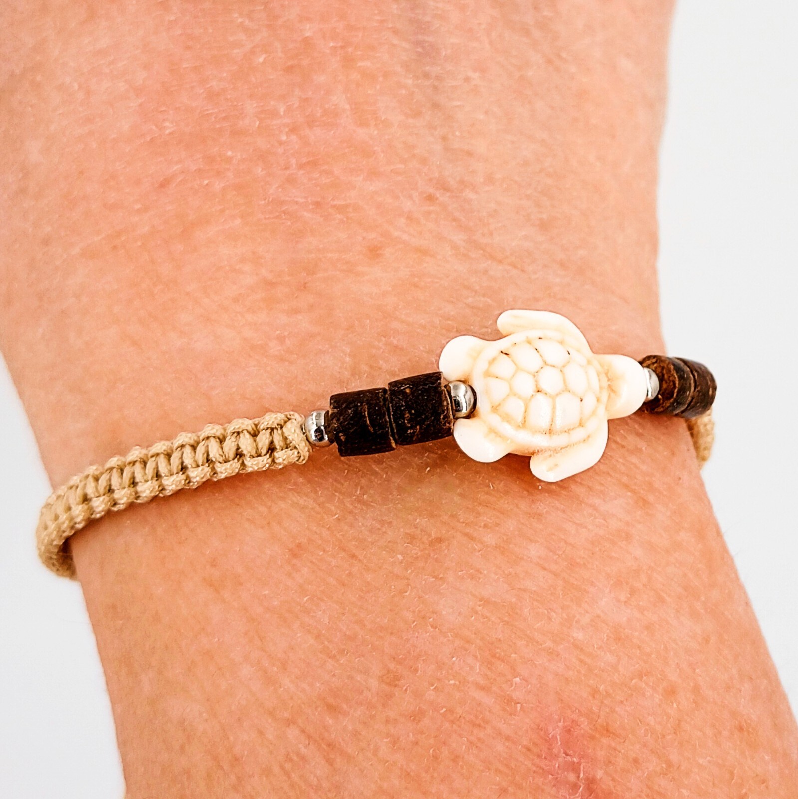 Sea Life Bracelet Adjustable Braided Cord 7 – 10 Inches or Beach Bracelet Set