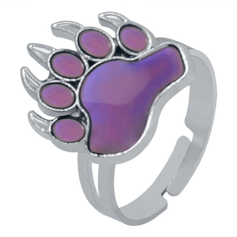 Unisex Changing Color Rings for Women Metal Mood Feeling Tracker Ring for Men