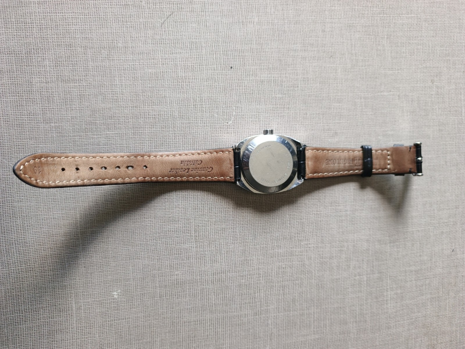 VINTAGE ZODIAC Saddam Hussein Arabic Dial Auto ETA 2879 in ZENITH Steel Case