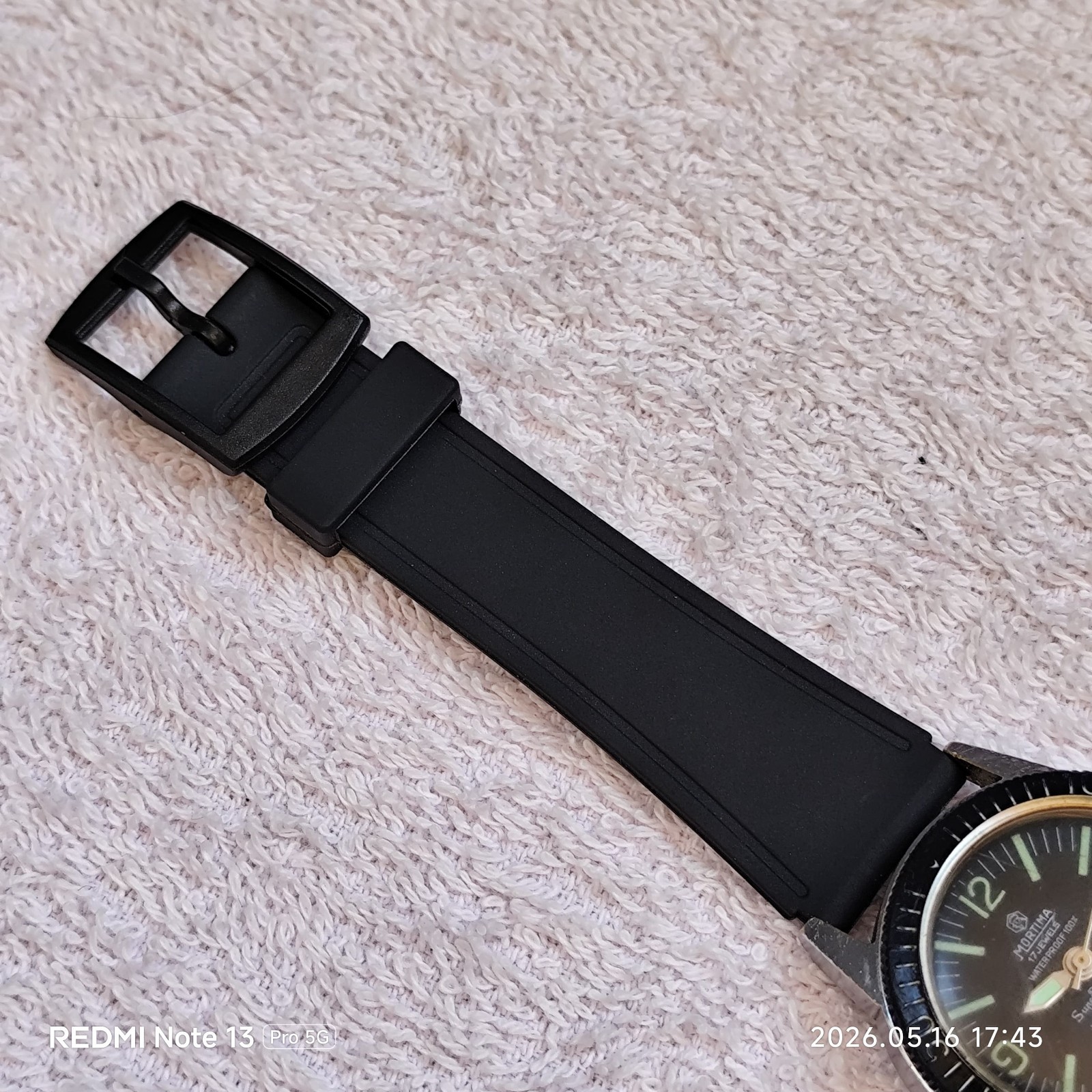 Vintage Mortima Super Datomatic 17 Jewels Mechanical Skindiver Watch – 1970s