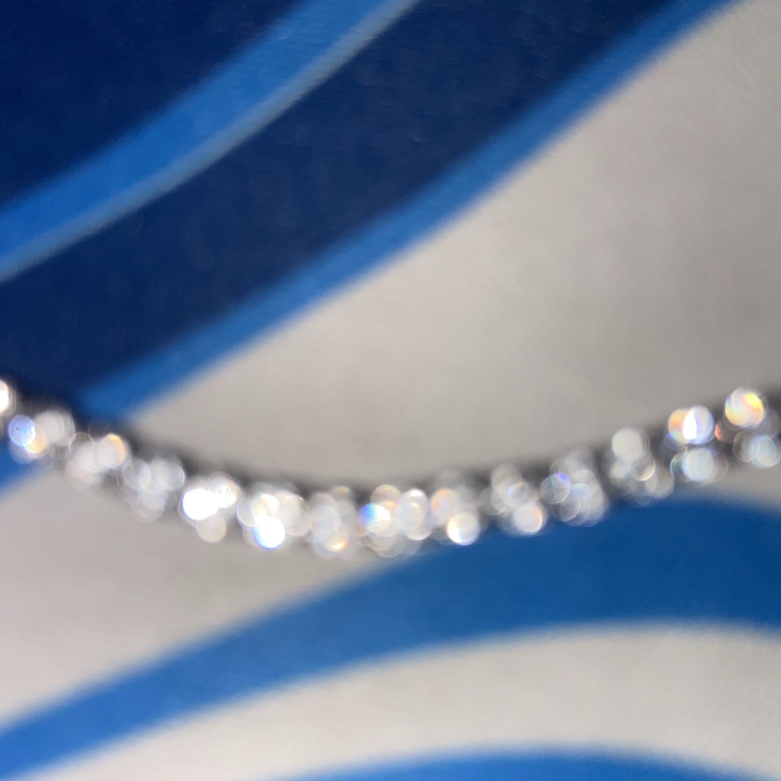 GLD Micro 2.5mm Tennis Chain in 18k White Gold Plated 16″ Necklace
