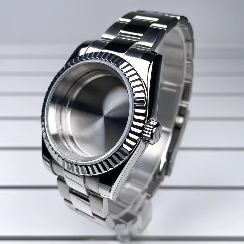 36Mm/39Mm NH35 Case Fluted DJ Bezel Sapphire Glass 316L Soild Stainless Steel Se