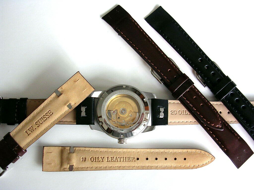 18mm Open End Oily Aviator Pilot Military watch band IW SUISSE 8-10-12-14-16-20
