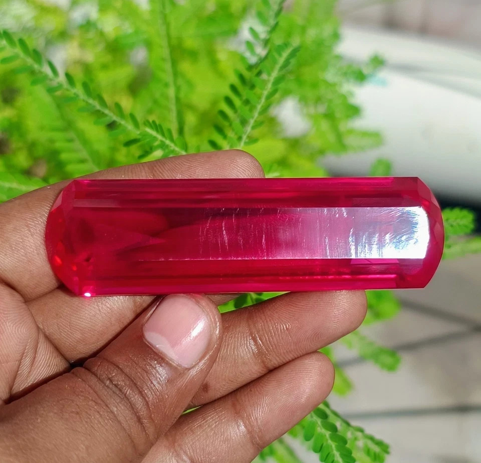 347 Ct Mogok Natural Pink Ruby Fancy Cut Big Size Certified Gemstone Rare Find