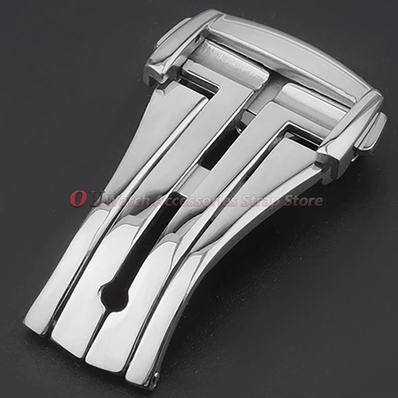 18mm 20mm Stainless Steel Deployment Watch Clasp Single Fold Deployant Buckle