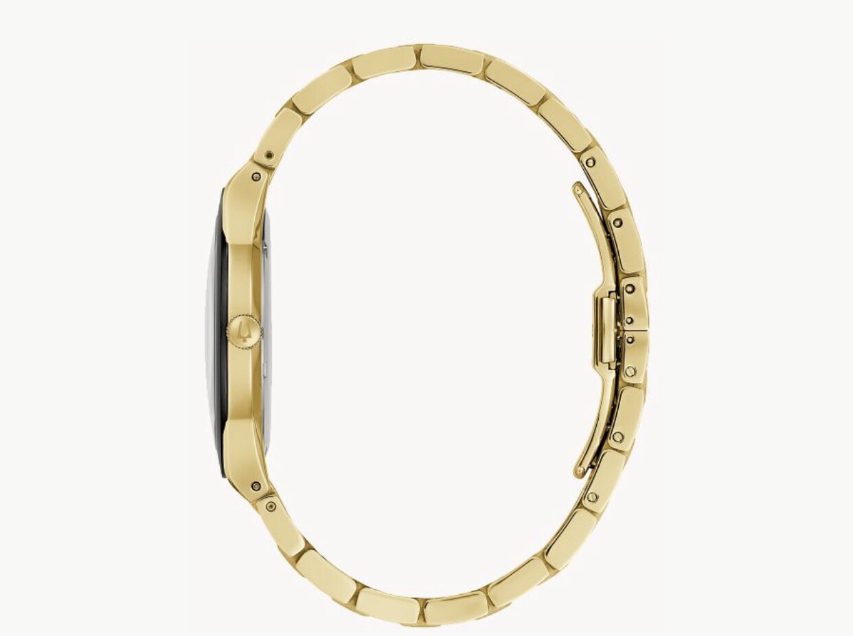 New Black Dial Gold Stainless Steel Bracelet Millennia Men’s 97A183