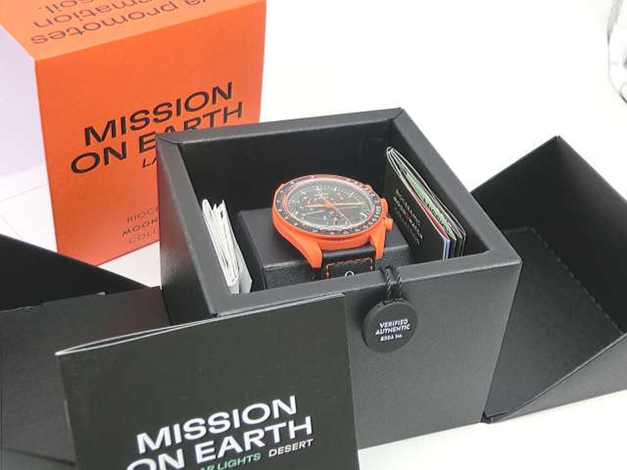 Omega x Swatch MoonSwatch Mission to Earth Lava SO33O100 Bioceramic Quartz Japan