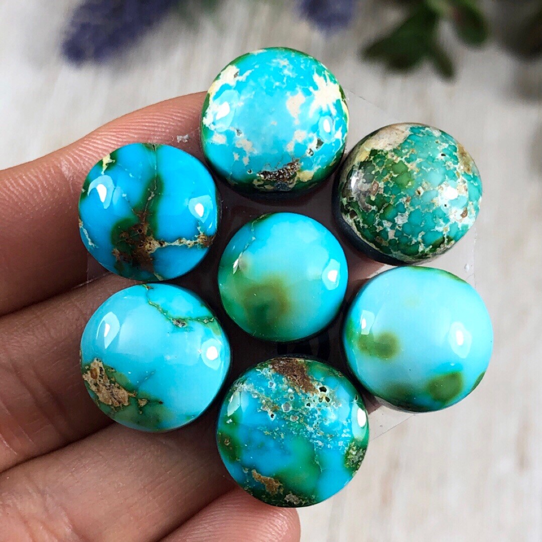 80.85 Cts. Sonoran Gold Turquoise Cabochon Set