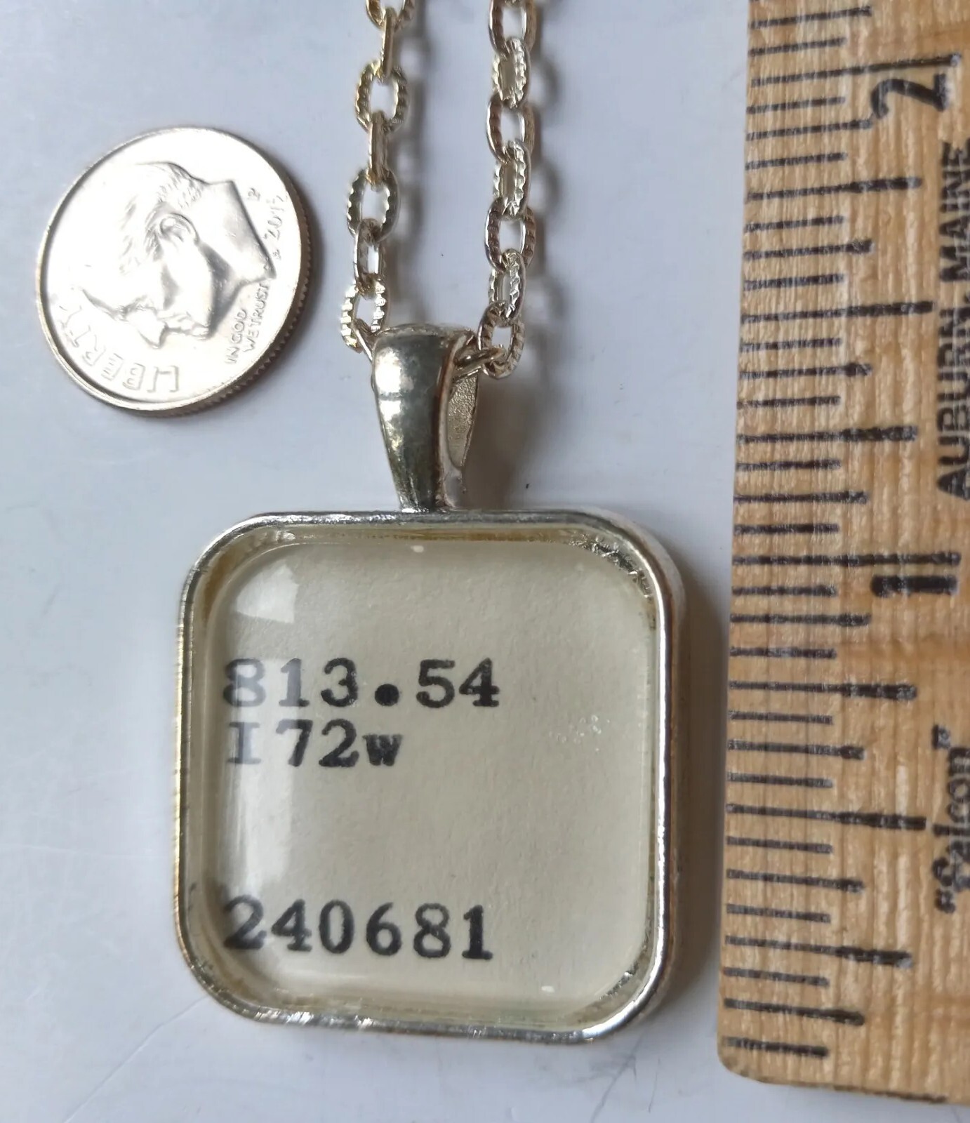 CATALOG CARD 24″ NECKLACE PENDANT CHAIN THE WORLD ACCORDING TO GARP JOHN IRVING
