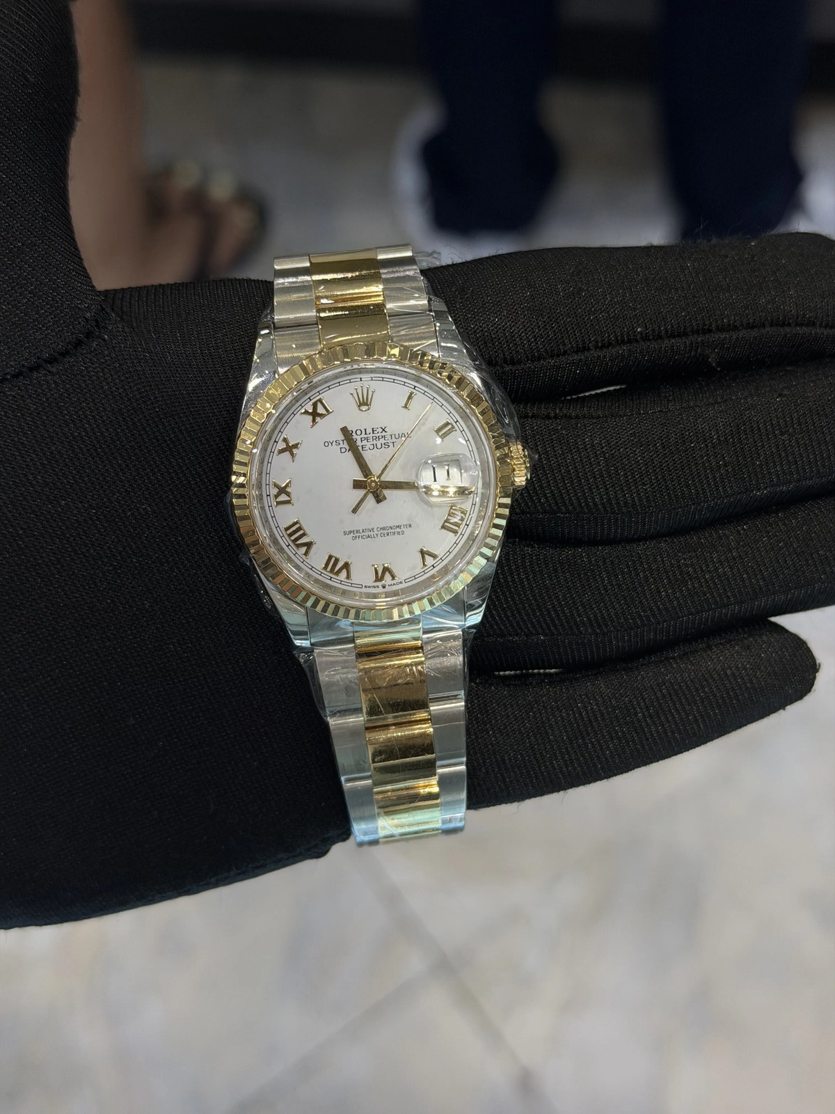 Rolex Datejust 36 White Roman Dial on Oyster 126233 Complete 2026