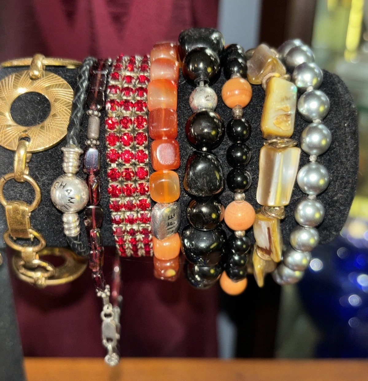 Lot Of (17) Amazing Bracelets 925 Signed Costume African Slave Bracelet Chamilia