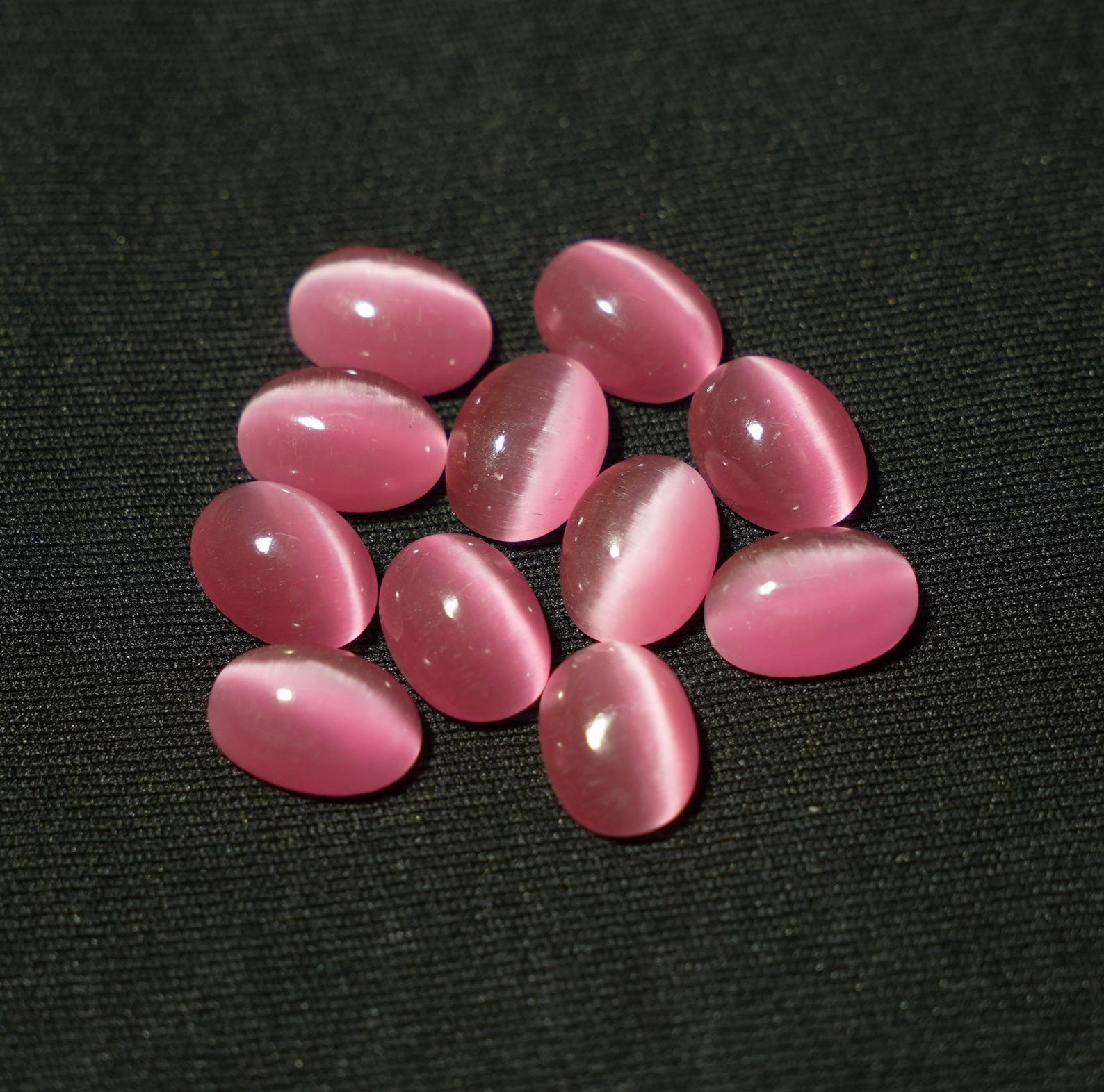 Natural Pink MonaLisa Gemstone Oval Cabochon 5x7mm to 20x25mm Loose Gemstone