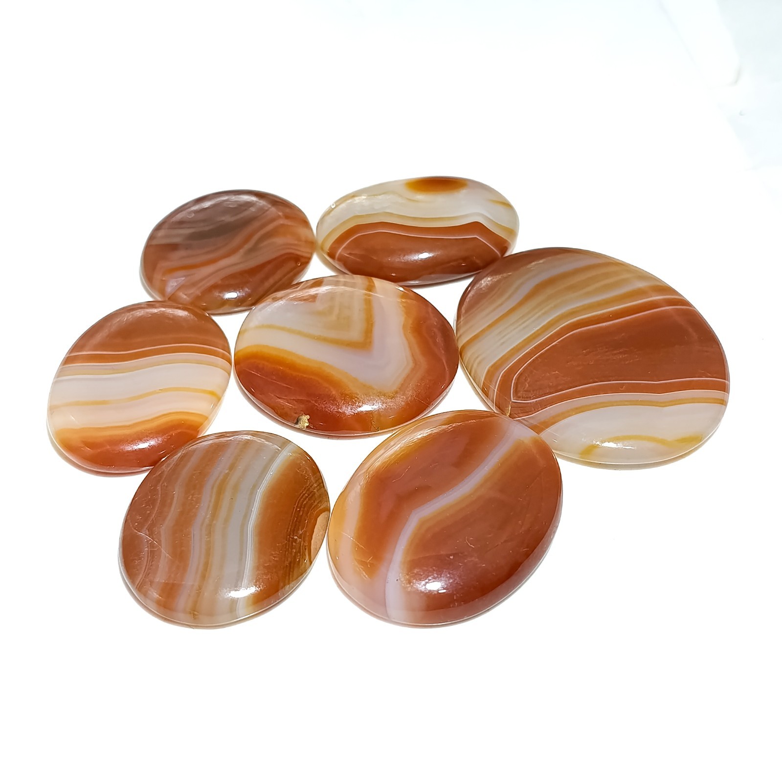 Red Onyx Gemstone Cabochons – Random Pick – Polished Finish – Size 15–30 mm