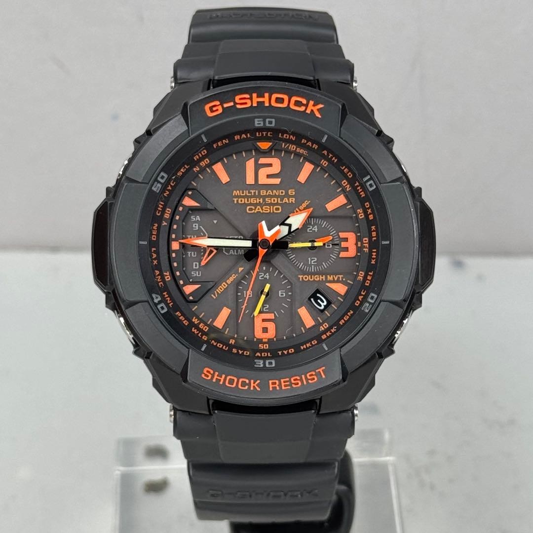 Casio G-Shock Gravity Master GW-3000B-1AJF Black Orange Used from Japan