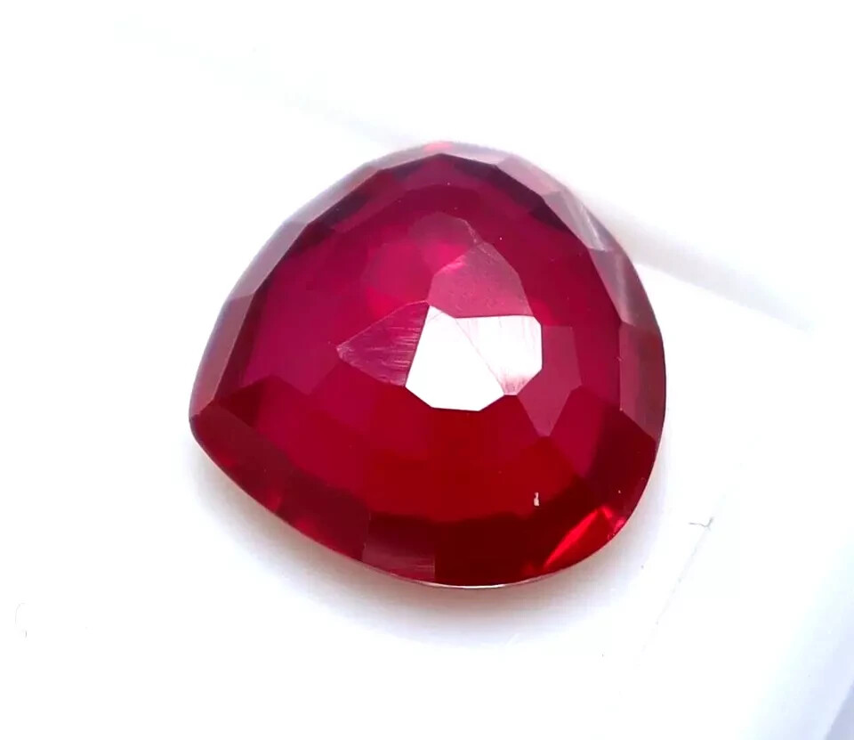 Natural Red Ruby Pear Cut 4.30 Ct Certified Loose Gemstone With Free Gift