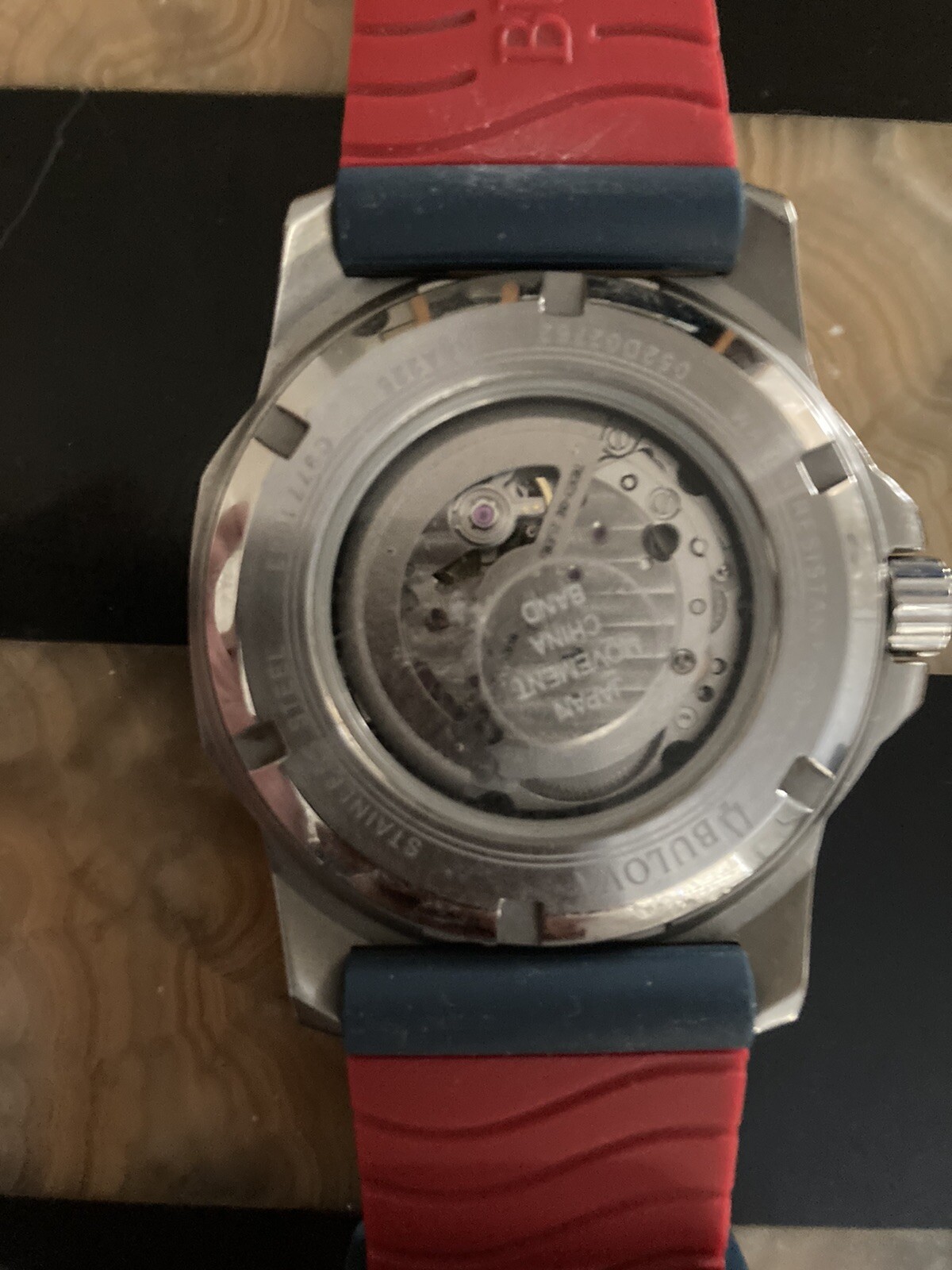 Bulova Marine Star 98A225 45mm Silver White (Heartbeat Skeleton) Stainless Steel