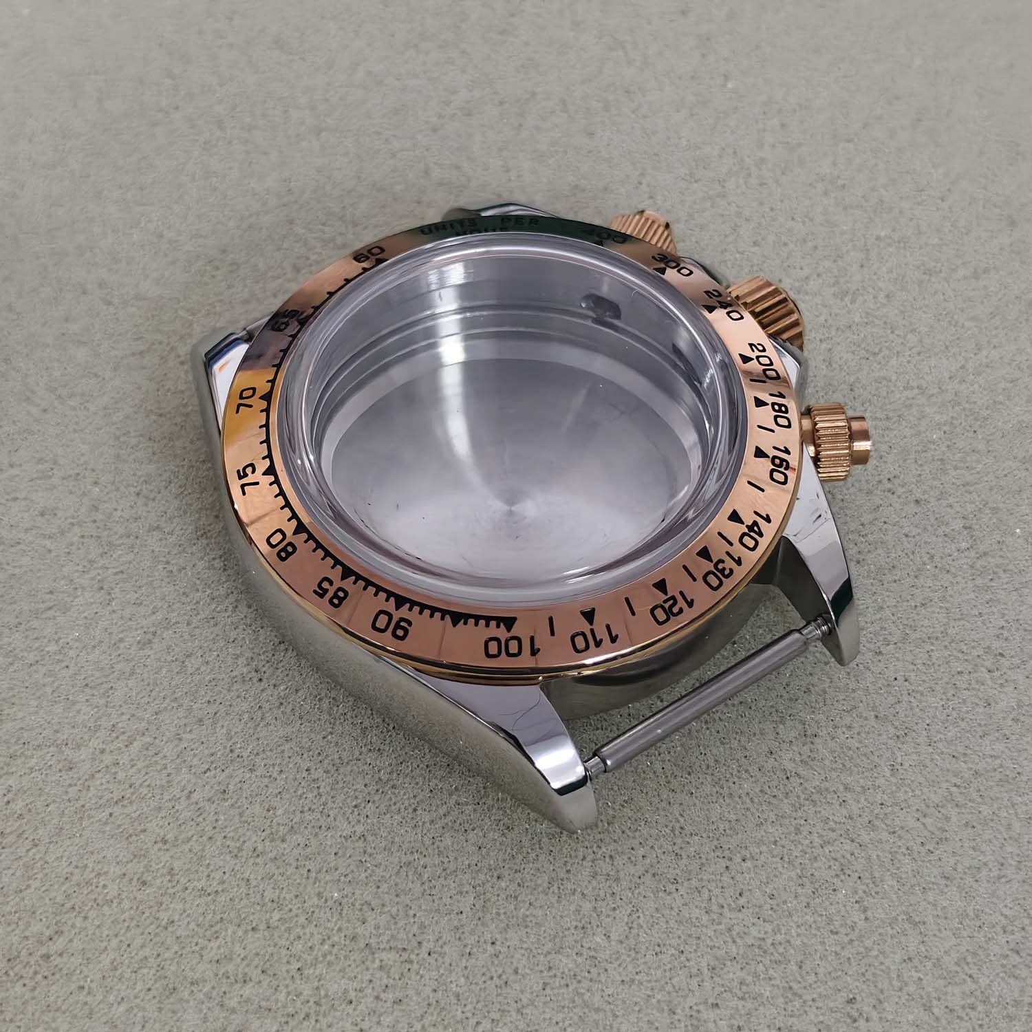 39mm Steel Watch Case Sapphire for VK63 Quartz VK63A Movement 29.5mm Dial Parts