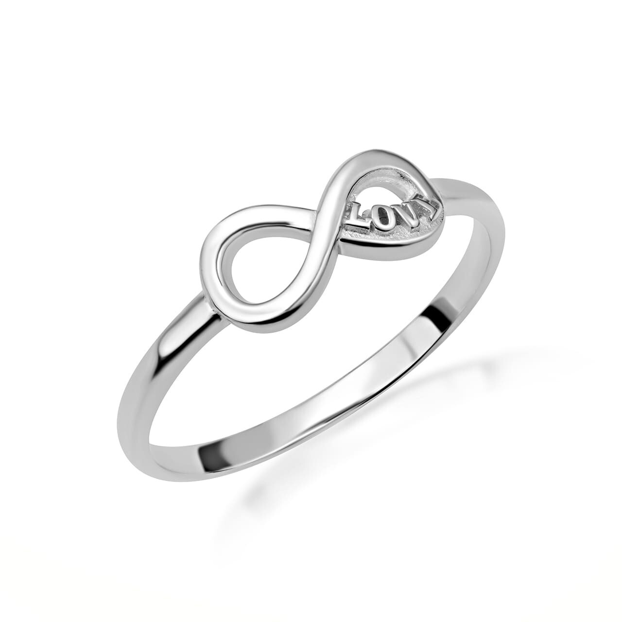 Gold Infinity “Love” Script Ring (Available in Yellow/Rose/White Gold)