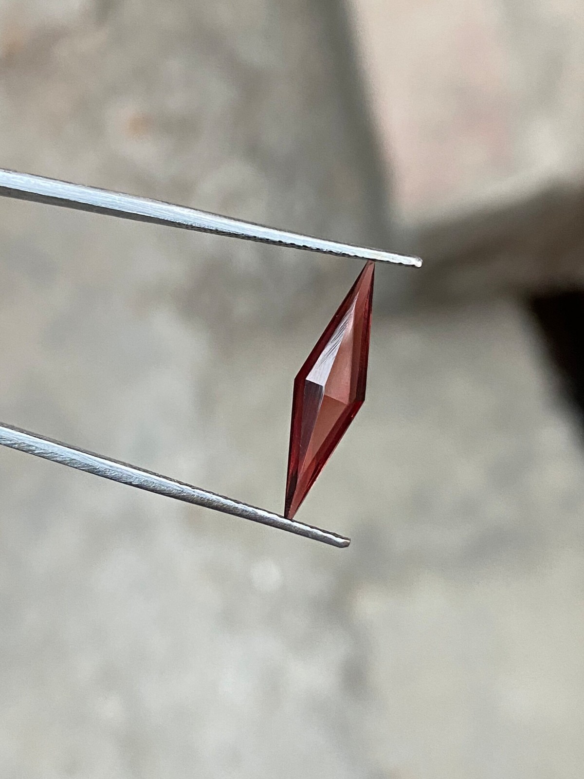 Unique Fancy Cut 12 Ct Garnet Loose Stone Natural GIE Certified Jewelry Gemstone