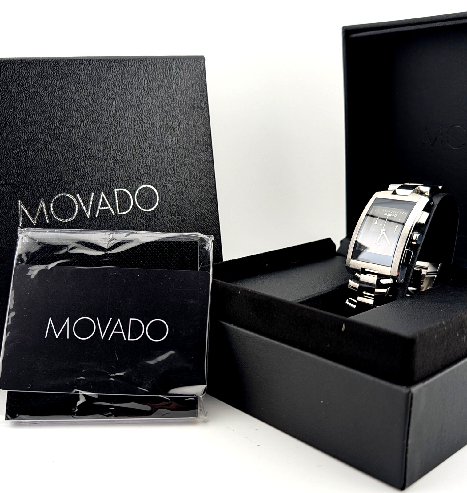 Movado Men’s Eliro Chronograph SS W/2-Tone* Blk Dial #84.H1.1461 ~ Display Model