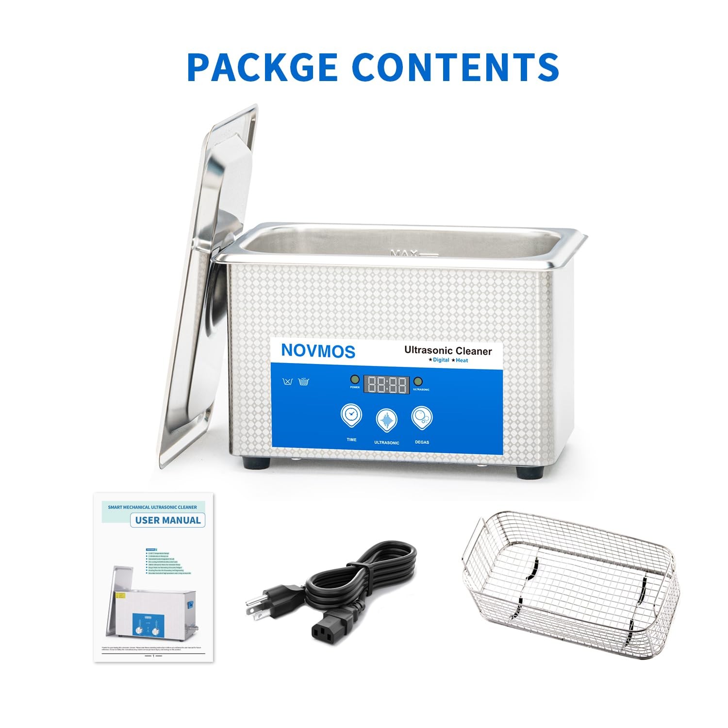 Ultrasonic Cleaner, 900ml Ultrasonic Jewelry Cleaner,Ultrasound Cavitation Ma…