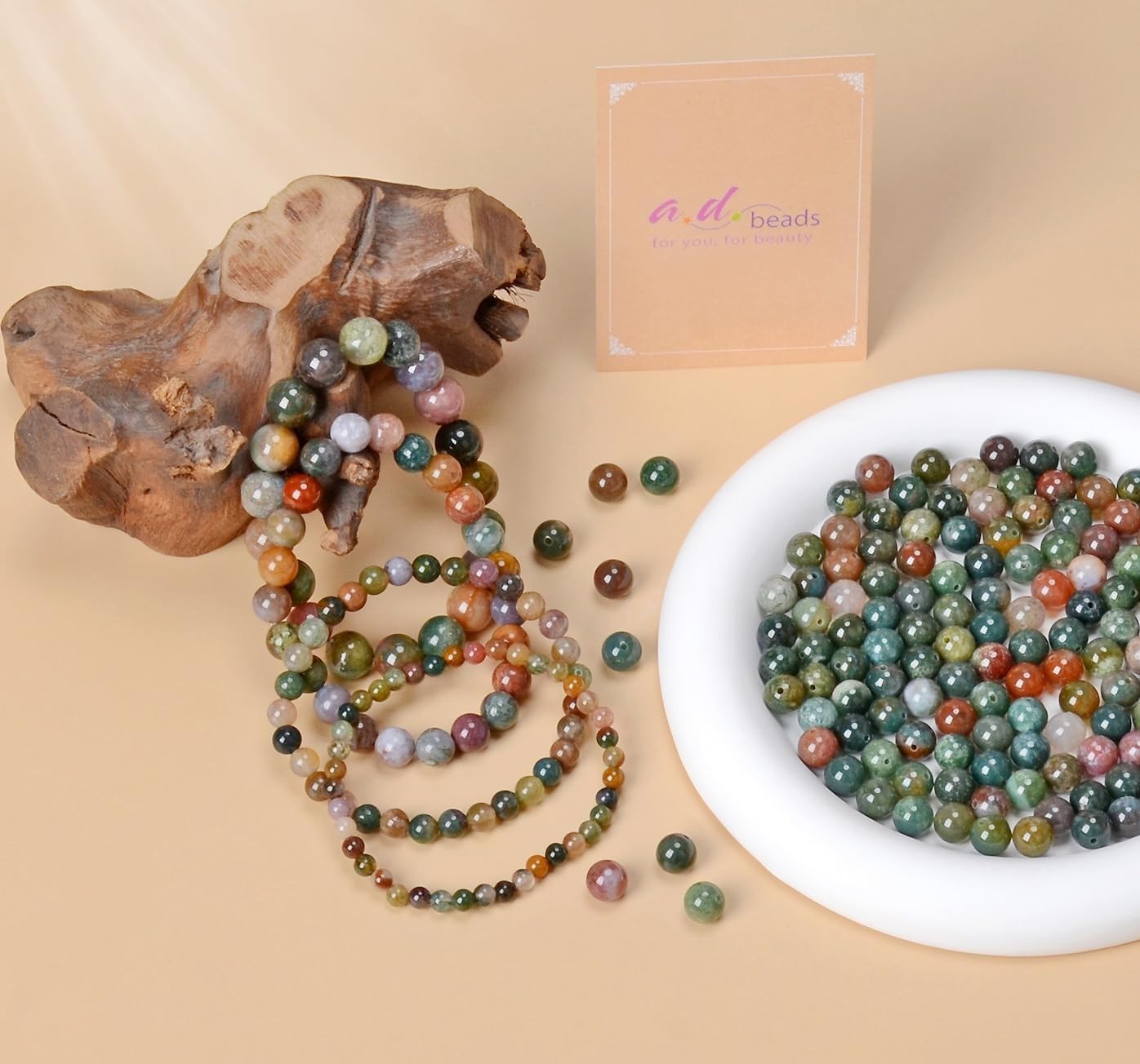 Handmade 4mm Gemstone Stretch Bracelet – Nature’s Beauty & Spiritual Healing
