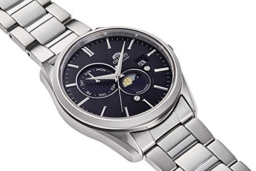 Unused ORIENT RN-AK0302B Black SUN & MOON 22 Jewels Automatic Men’s Watch in Box