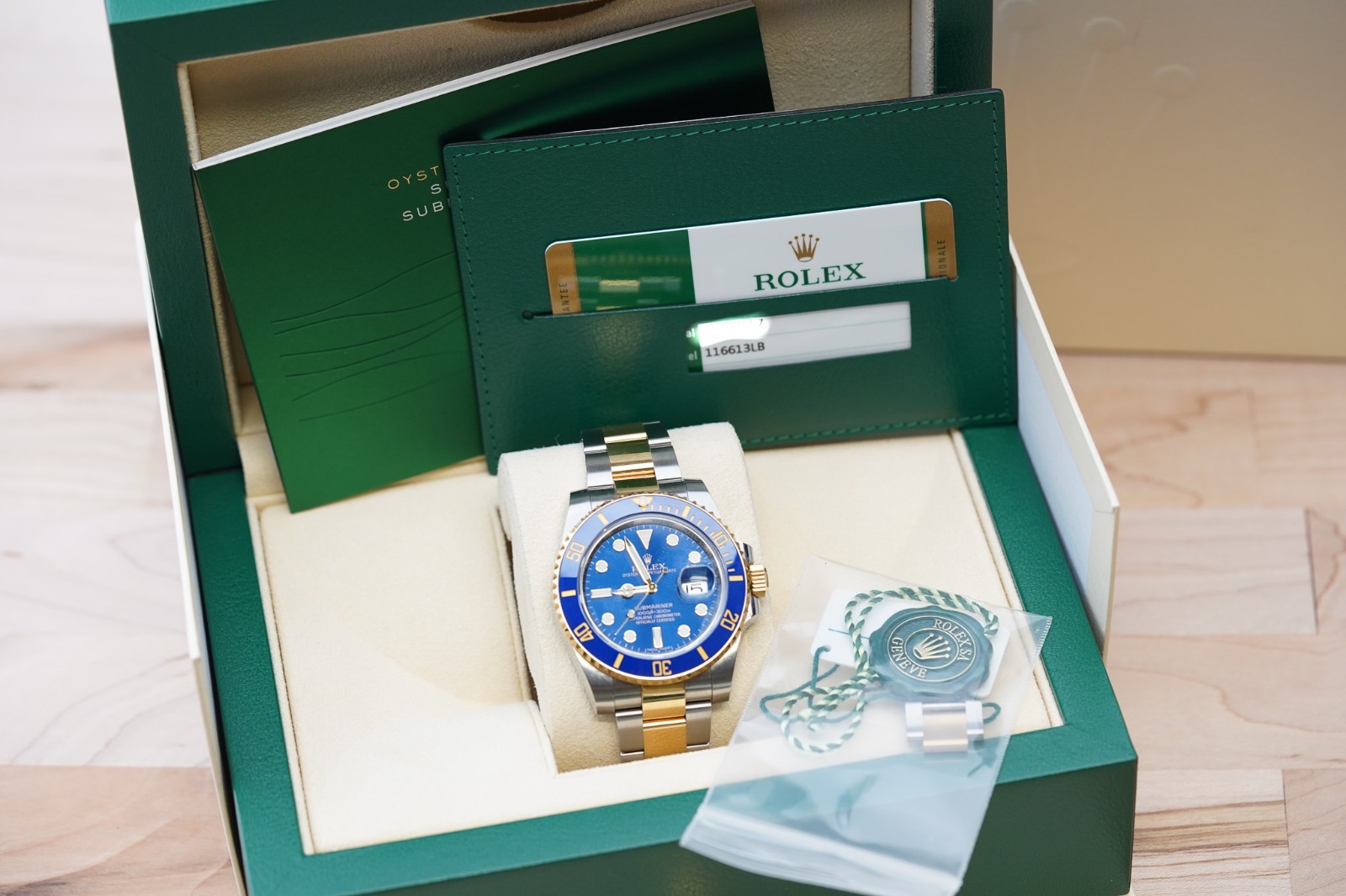 Rolex Submariner 116613LB ‘Bluesy’ Men’s Two Tone 18k Gold Blue Dial Watch
