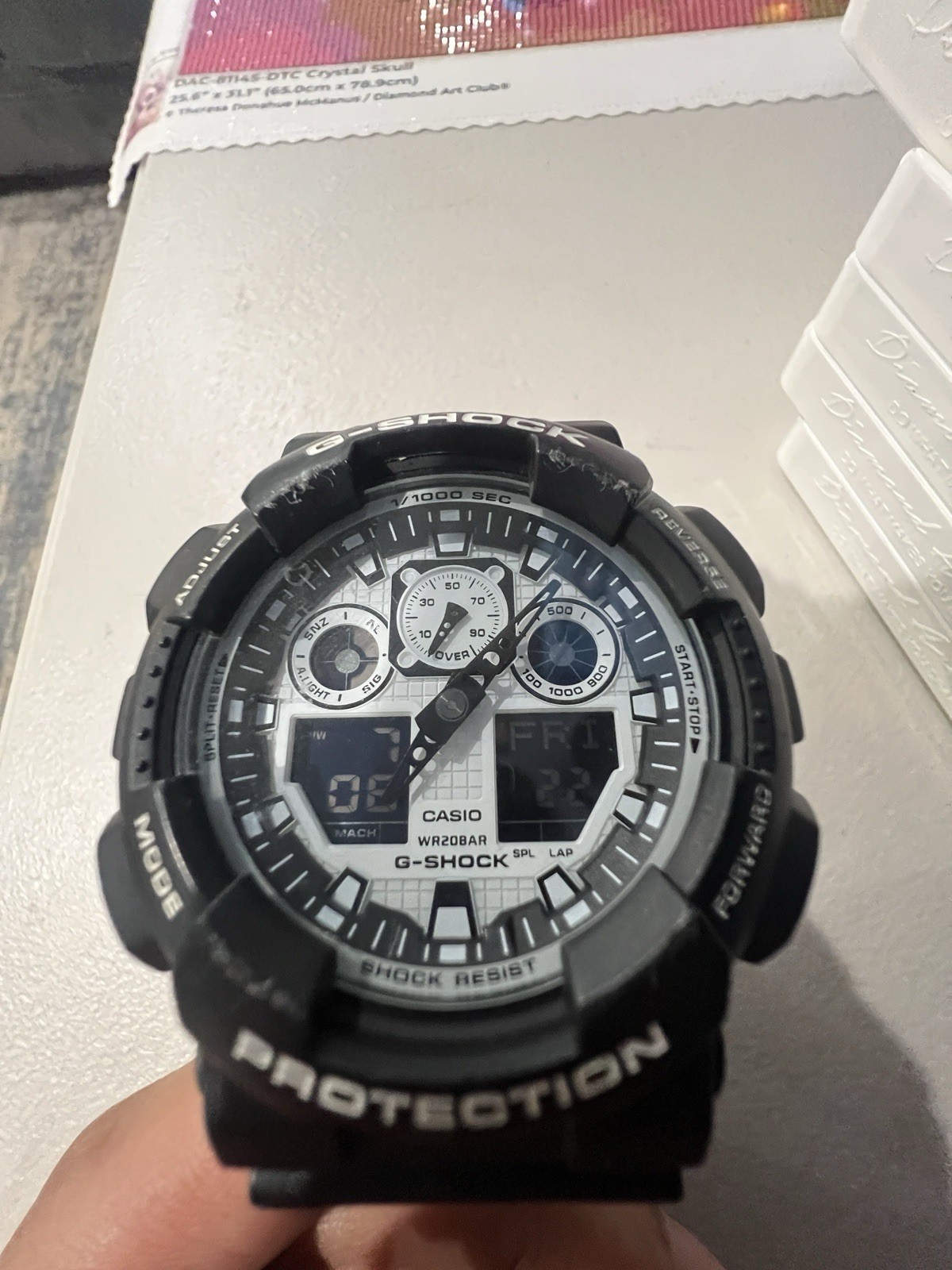 Casio G-SHOCK Men’s GA100BW-1A Black/White