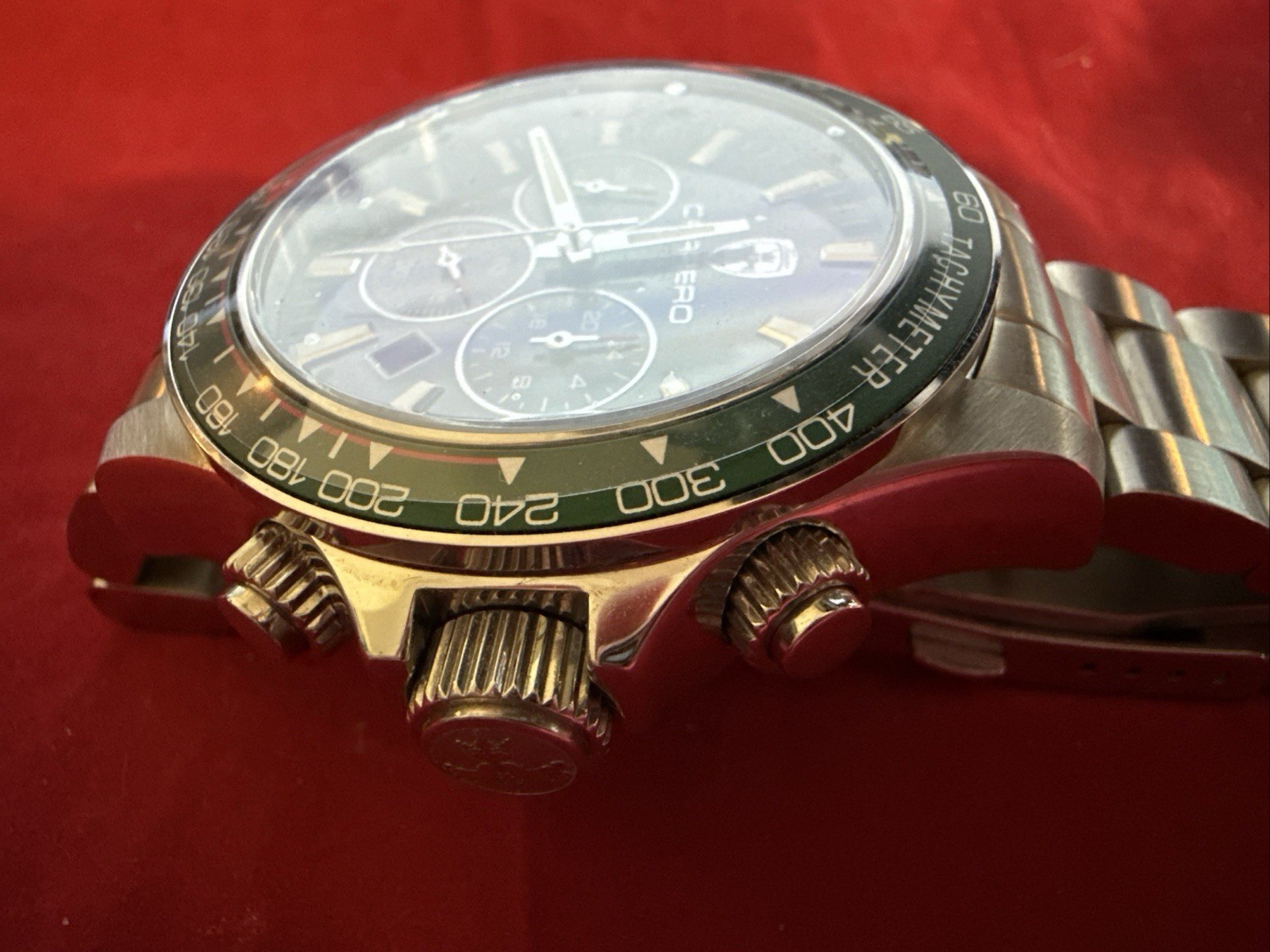 Carrero Subaquatic Green Dial, Bezel Chrono ref. CS866GNRD