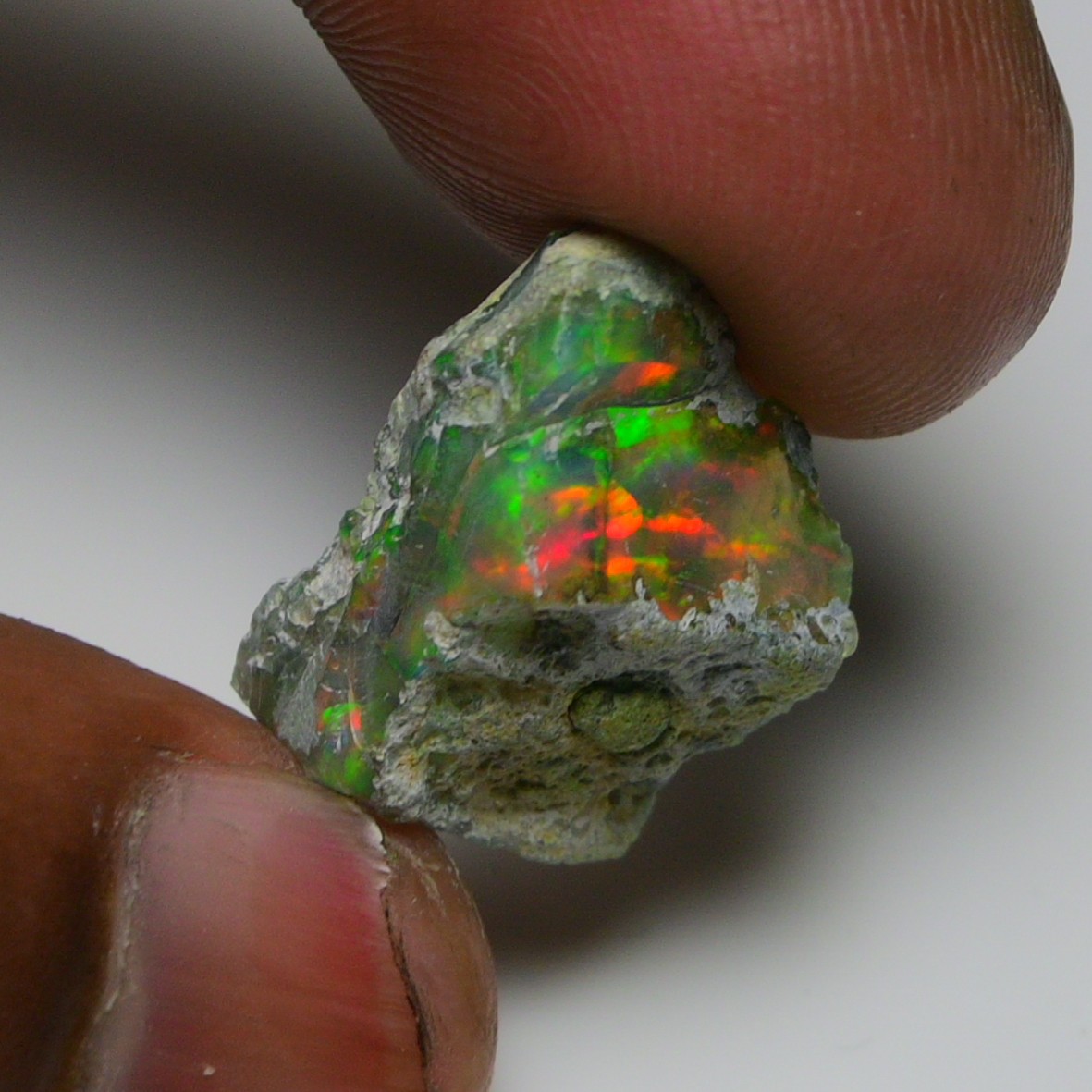 Jewelry Grade Black Opal Rough 11.70 Ct, Natural Ethiopian Opal Raw, Fire Opal