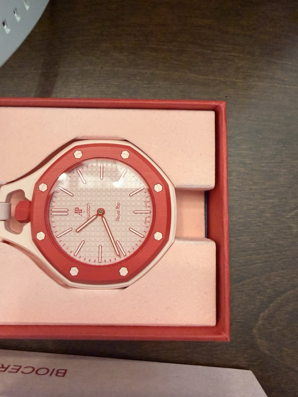 Audemars Piquet x Swatch Royal Pop Otto Rosso WITH STRAP New And Authentic!