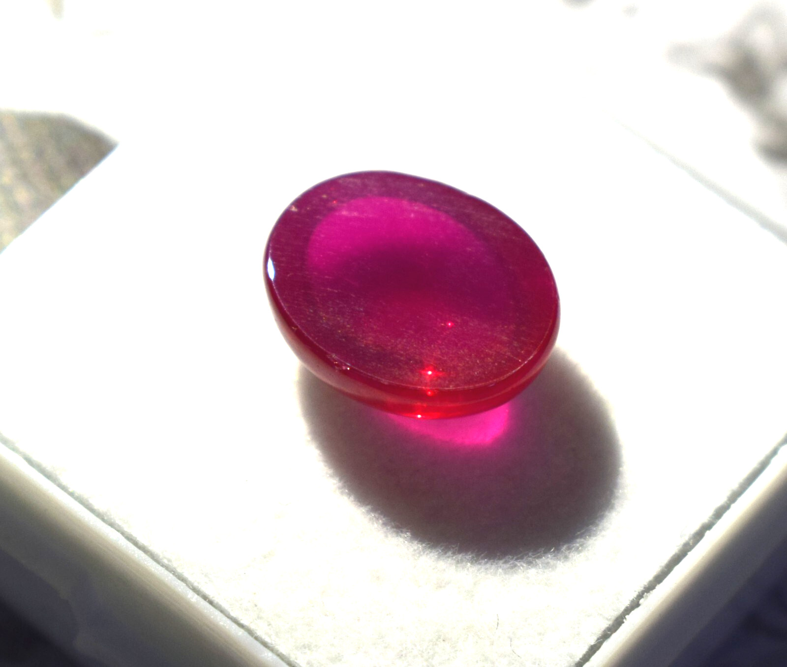 Certified Oval Cabochon 5.75 Ct Natural 6 Rays Red Star Ruby Loose Gemstone