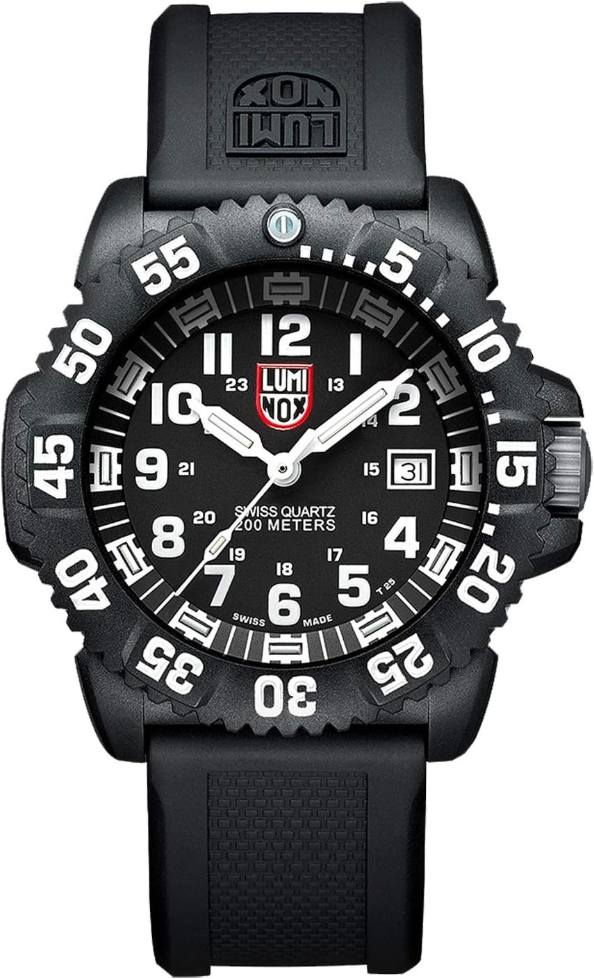 Navy Seal 3050 Watch – Carbonox Case, Black Dial, 20ATM Water Resistant