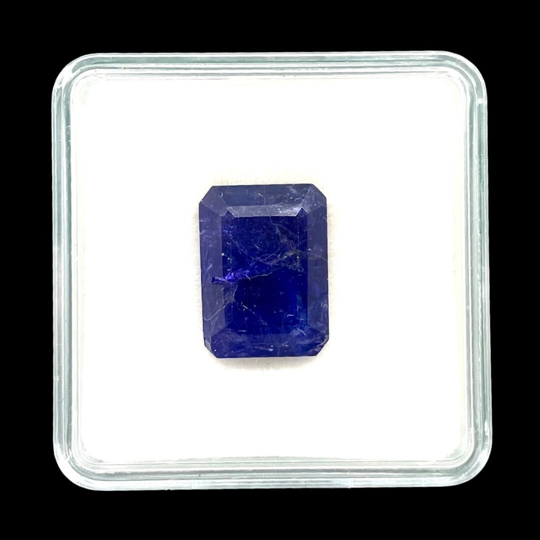 Certified 13.90 Cts Natural Tanzanite Emerald Cut Vibrant Blue A+ Loose Gemstone
