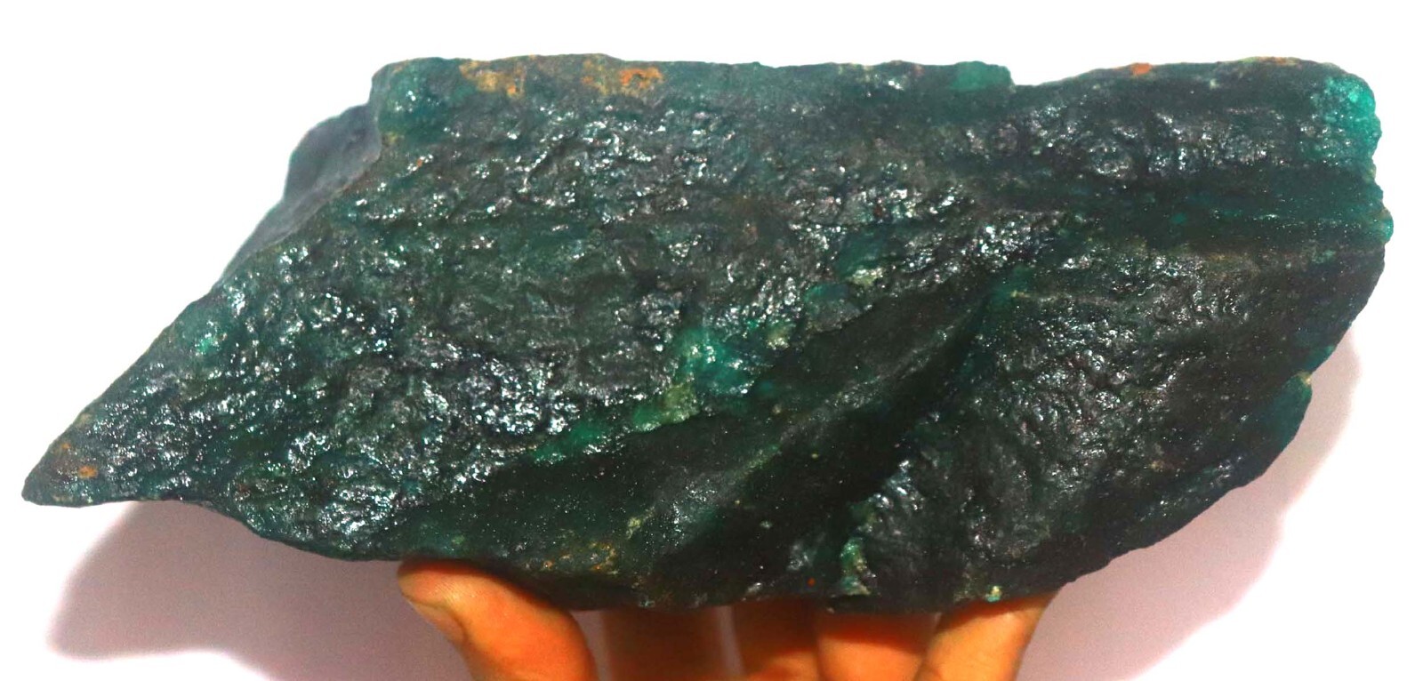 DYED 8000 Ct Certified Colombian Green Emerald Rough Uncut Dyed Gems Huge Rough